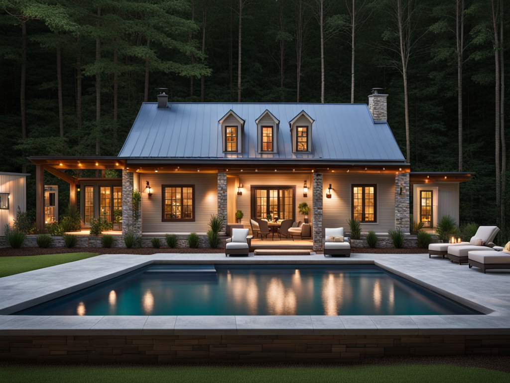 a house in north east Georgia with an in ground pool